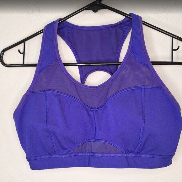 Athleta Purple Mesh Sports bra - Picture 1 of 4